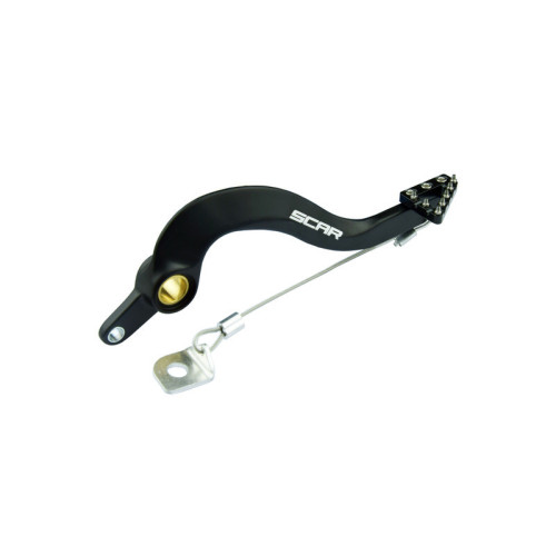 Pedal de freno trasero SCAR - Negro