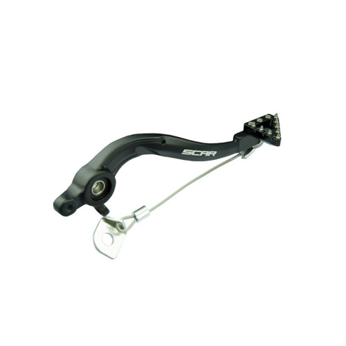 Pedal de freno trasero SCAR - Negro