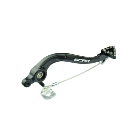 Pedal de freno trasero SCAR - Negro