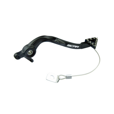 Pedal de freno trasero SCAR - Negro