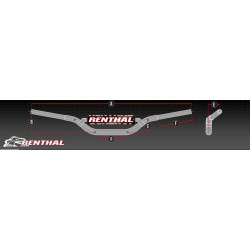 Manillar RENTHAL Twinwall 997 RC - Hard Anodized Limited Edition 2