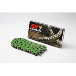 Cadena de transmisión EK CHAIN 525 MVXZ2 - Retenes QX-Ring - Cierre tipo remache