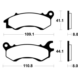 Pastillas de freno TECNIUM Scooter orgánicas - ME469