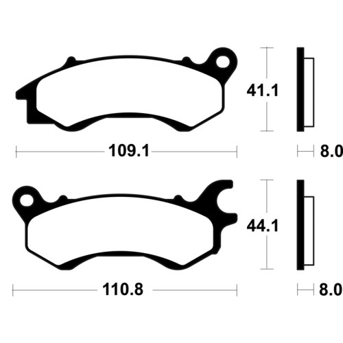 Pastillas de freno TECNIUM Scooter orgánicas - ME469