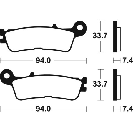 Pastillas de freno TECNIUM Sinterizadas - MO465