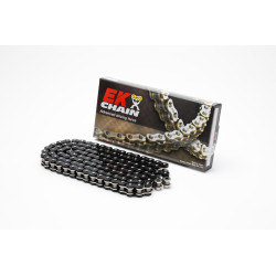 Cadena de transmisión EK CHAIN 525 MVXZ2 - Retenes QX-Ring - Cierre tipo remache