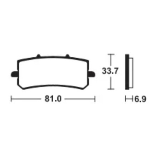 Pastillas de freno TECNIUM Sinterizadas (para pinza J.Juan radial Pit Bike) - MTR462