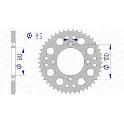 Corona AFAM aluminio ultraligera 11101 - Paso 420