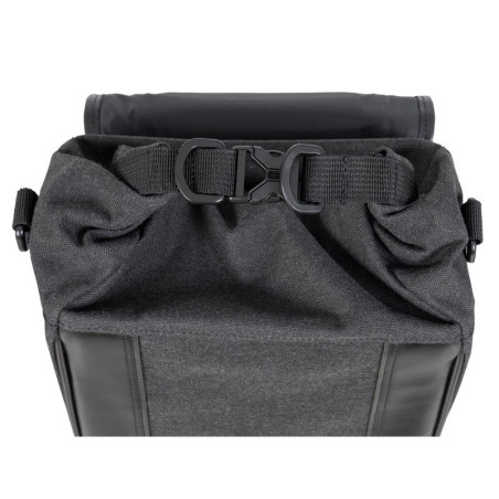 Alforja lateral SHAD SR38 estilo Cafe Racer - Negro