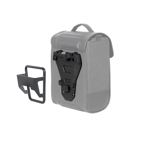 Alforja lateral SHAD SR38 estilo Cafe Racer - Negro