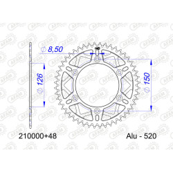 Corona AFAM aluminio 210000 - Paso 520