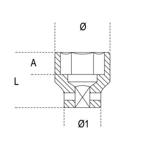 Vaso de impacto BETA Normal Series 65mm