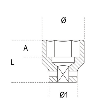 Vaso de impacto BETA Normal Series 65mm