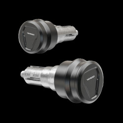Contrapesos de manillar HIGHSIDER pro Ventura-Trek lado izquierdo – negro mate – pareja