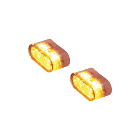 Intermitente LED HIGHSIDER pro Little Star-MX Pro Module - cristal ahumado - homologado E - Pareja