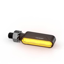 Intermitentes + luz trasera y de freno HIGHSIDER pro Ventura-Trek para extremo de manillar 3en1 – negro mate – pareja 2
