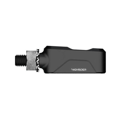 Intermitentes + luz trasera y de freno HIGHSIDER pro Ventura-Trek para extremo de manillar 3en1 – negro mate – pareja