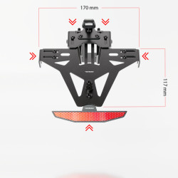 Portamatrículas HIGHSIDER pro Akron-RS - Universal 2