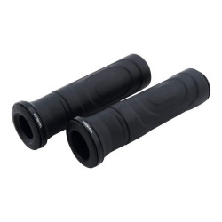 Puños HIGHSIDER pro Montana de goma – 7/8 inch (22.2 mm) / 125 mm – negro – pareja