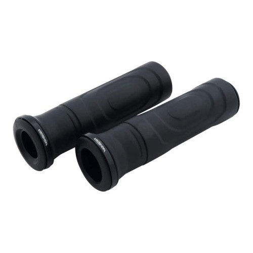 Puños HIGHSIDER pro Montana de goma – 7/8 inch (22.2 mm) / 125 mm – negro – pareja