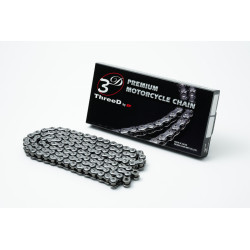 Cadena de transmisión EK CHAIN ThreeD® 520 R/3D - Retenes NX-Ring - Cierre tipo remache
