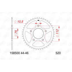 Corona AFAM acero estándar 158500 - Paso 519