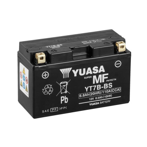 Batería YUASA W/C activada de fábrica sin mantenimiento - YT7B