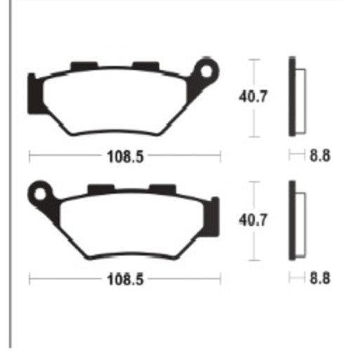 Pastillas de freno TECNIUM Supersport sinterizadas - MF483