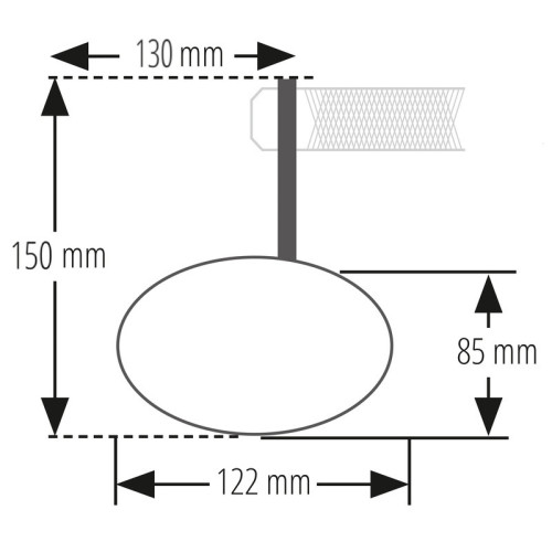 Retrovisor contrapeso de manillar HIGHSIDER pro Ferrara 2 - corto - negro - 1 pieza