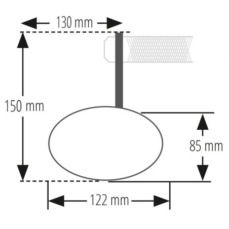 Retrovisor contrapeso de manillar HIGHSIDER pro Ferrara 2 - corto - negro - 1 pieza