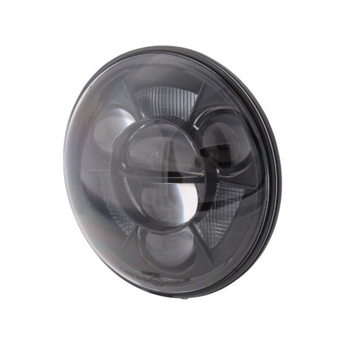 Óptica de faro delantero LED HIGHSIDER pro Type 11 - 7 inch - negro - 1 pieza