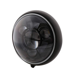 Faro delantero LED HIGHSIDER pro Yuma 2 Type 11 - 7 inch - negro - 1 pieza