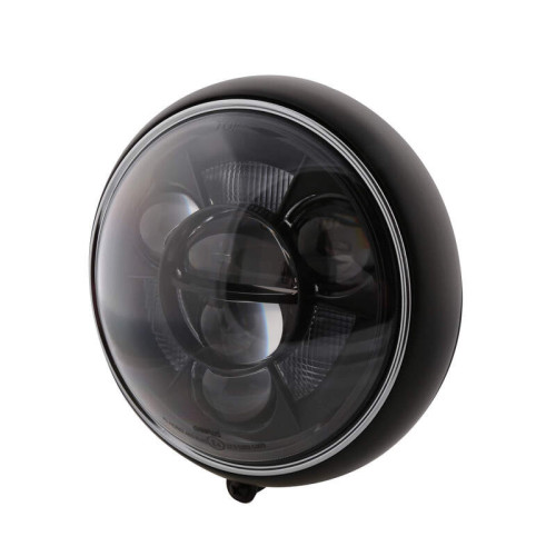 Faro delantero LED HIGHSIDER pro Yuma 2 Type 11 - 7 inch - negro - 1 pieza