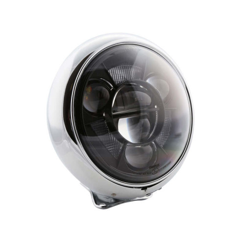Faro delantero LED HIGHSIDER pro HD-Style Type 11 - 7 inch - cromado - 1 pieza