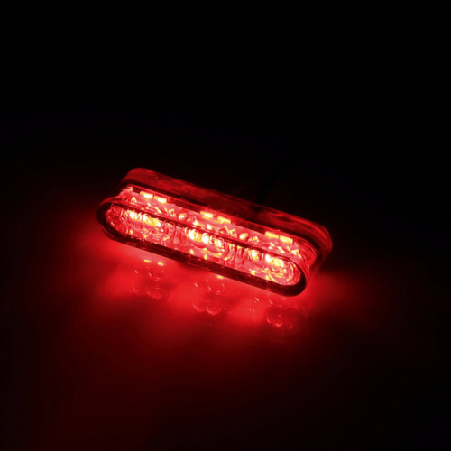 Piloto trasero LED HIGHSIDER pro - rojo/rojo - 1 pieza
