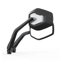 Retrovisor de manillar HIGHSIDER pro Ventura-Trek – negro/plata – pareja
