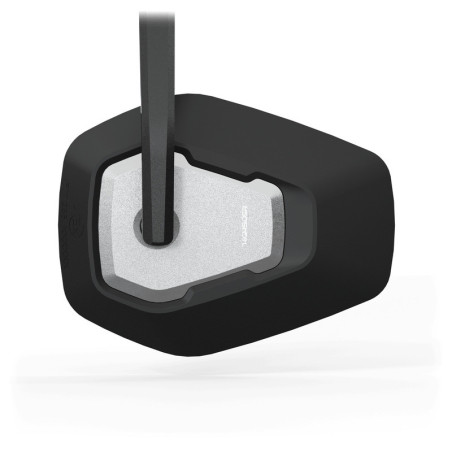Retrovisor extremo de manillar HIGHSIDER pro Ventura-Trek largo – negro/plata – 1 pza