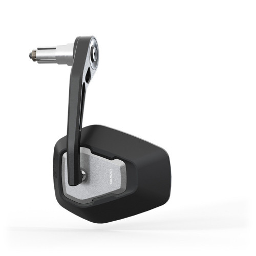 Retrovisor extremo de manillar HIGHSIDER pro Ventura-Trek EVO largo – negro/plata – 1 pza