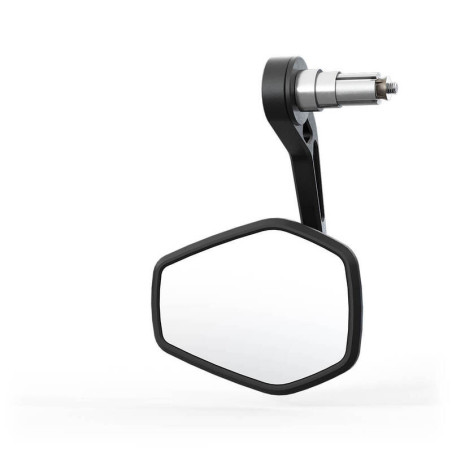 Retrovisor extremo de manillar HIGHSIDER pro Ventura-Trek EVO largo – negro/plata – 1 pza