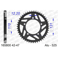 Corona AFAM aluminio 165800K - Paso 525
