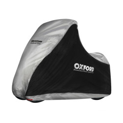 Funda de moto para exterior OXFORD Aquatex - Maxi Scooter 3 ruedas - Negro / Plata - Universal