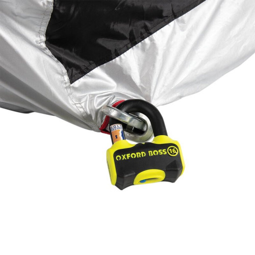 Funda de moto para exterior OXFORD Aquatex - Maxi Scooter 3 ruedas - Negro / Plata - Universal
