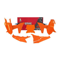 Kit de plástica RACETECH (6 pcs) - Naranja