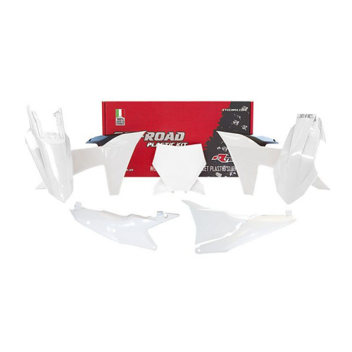Kit de plástica RACETECH (6 pcs ) - Blanco / Negro