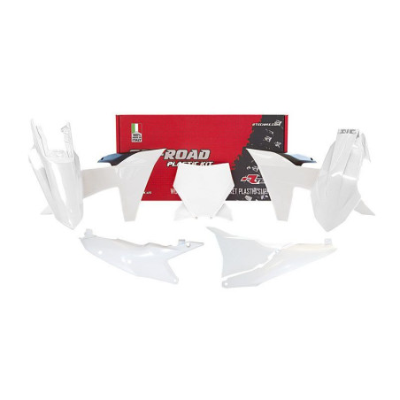 Kit de plástica RACETECH (6 pcs ) - Blanco / Negro