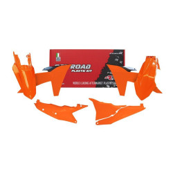 Kit de plástica RACETECH (5 pcs ) - Naranja / Negro