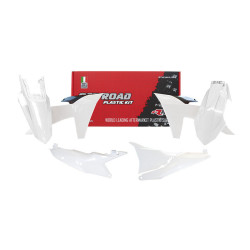 Kit de plástica RACETECH (5 pcs ) - Naranja / Blanco