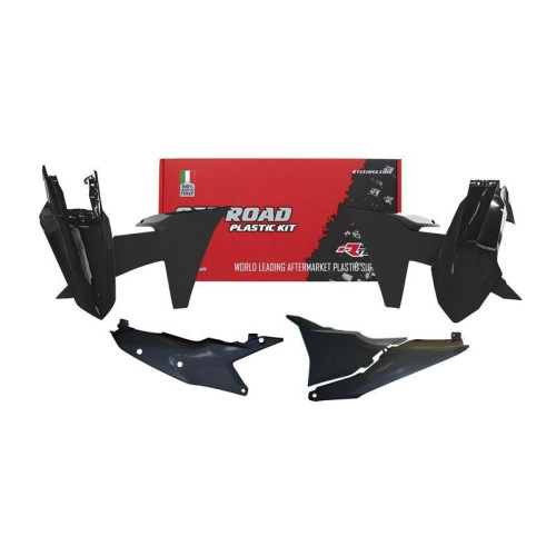 Kit de plástica RACETECH (5 pcs ) - Negro / Negro