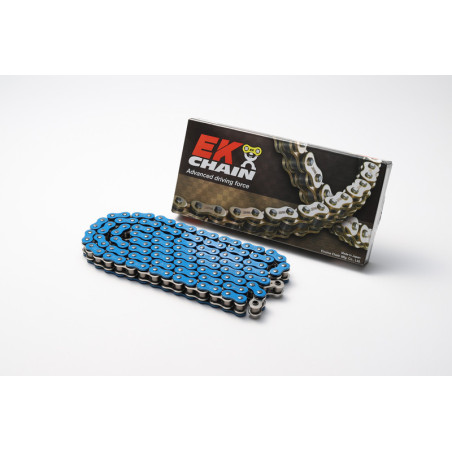 Cadena de transmisión EK CHAIN 520 MVXZ2 - Retenes QX-Ring - Cierre tipo remache
