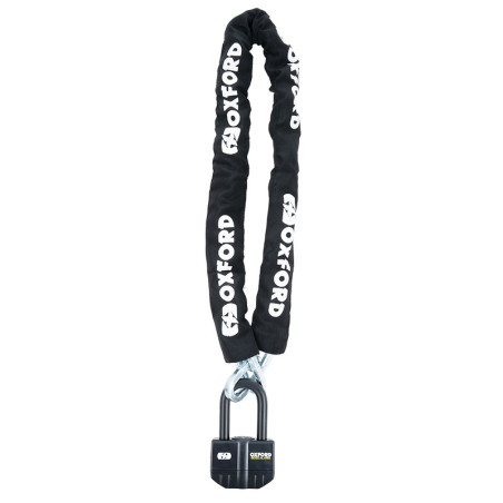 Candado con alarma OXFORD Boss Alarm 16mm + Cadena 12mm x 2,0m - Certificado Sold Secure Gold / FG SBSC / ART4